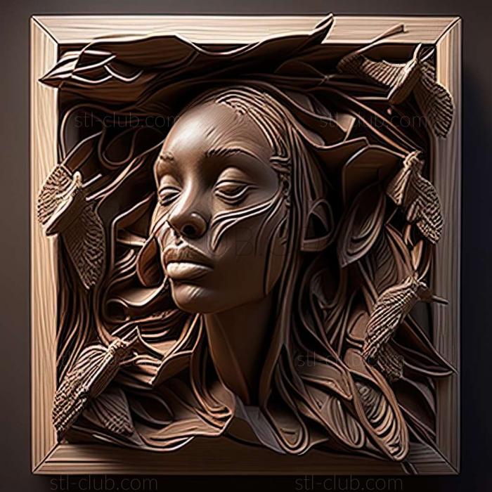 3D мадэль Хелена Нельсон Рид, американская художница. (STL)